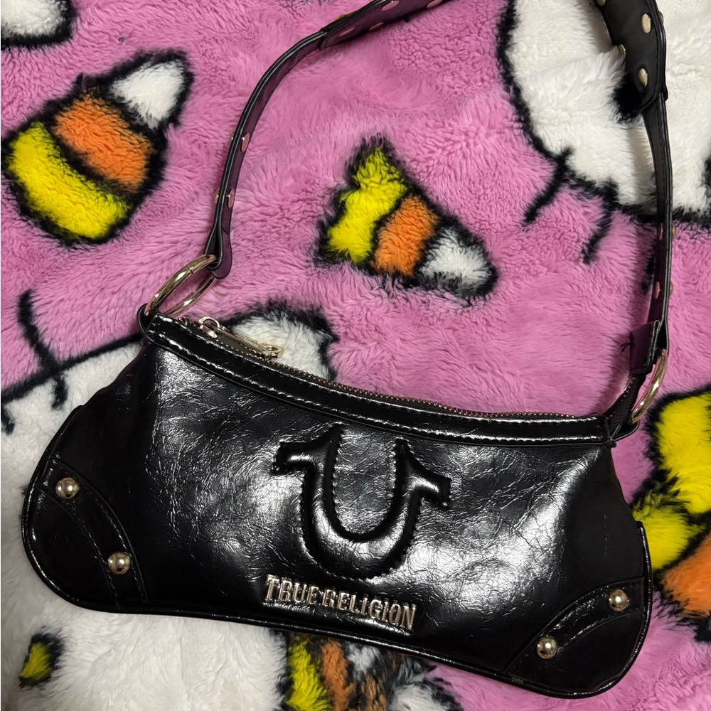 True Religion Black Shoulder Bag